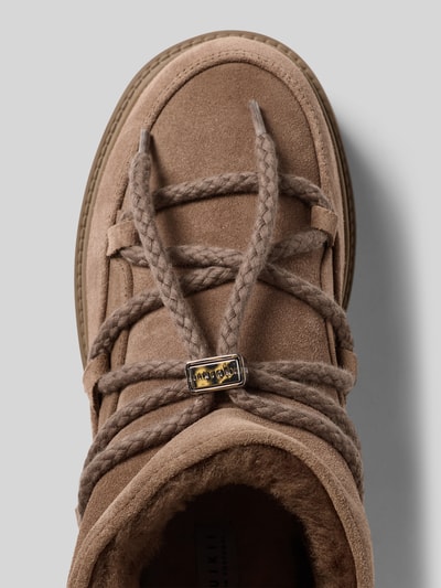 INUIKII Snow Boots aus Leder mit Plateausohle Taupe 3