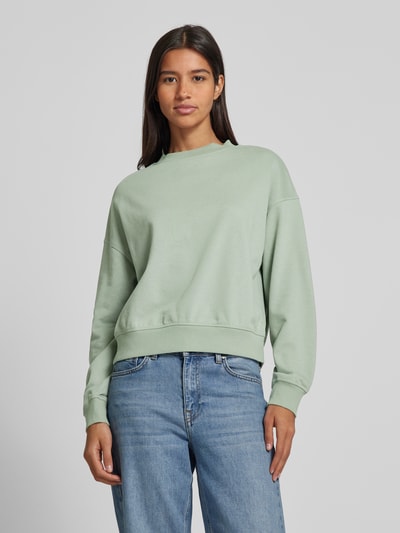 QS Sweatshirt met ronde hals Lichtgroen - 4