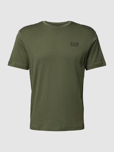 EA7 Emporio Armani T-shirt z nadrukiem z logo z tyłu Oliwkowy 2