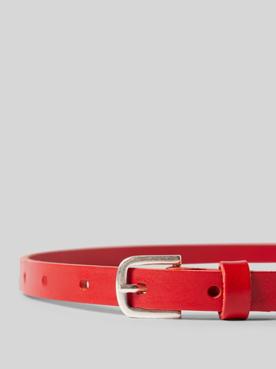 Vanzetti Leren riem met doornsluiting Rood - 2