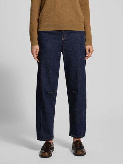 Marc Cain Relaxed fit jeans in 5-pocketmodel Marineblauw gemêleerd - 4