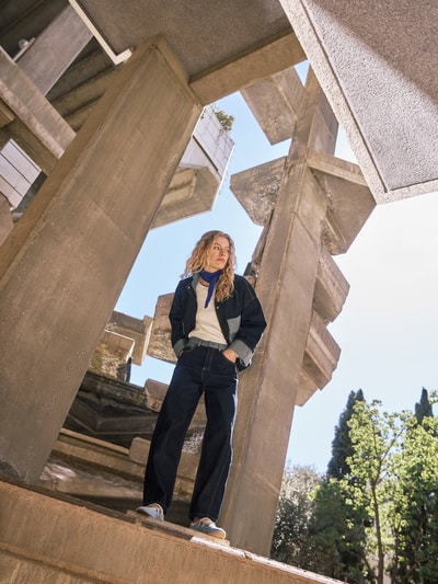 JAKE*S STUDIO WOMAN Jeans met 5-pocketmodel Donkerblauw gemêleerd - 6