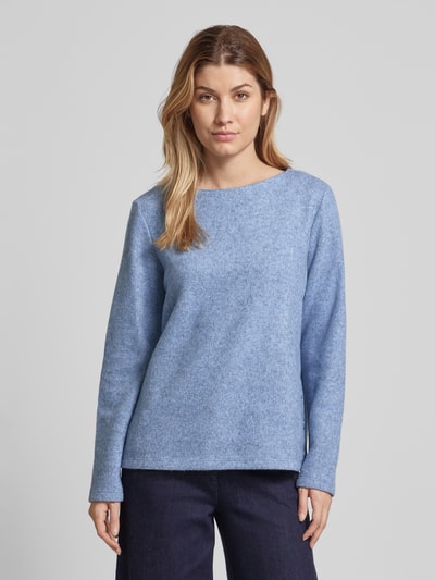 Tom Tailor Regular Fit Sweatshirt mit Mock-Neck Hellblau 4