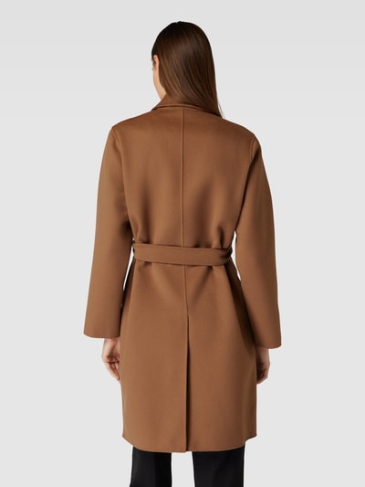 Weekend Max Mara Lange jas met strikceintuur, model 'FLIRT' Cognac - 5