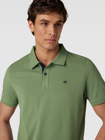 Tom Tailor Koszulka polo o kroju regular fit z wyhaftowanym logo Oliwkowy 3