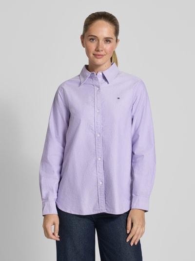Tommy Hilfiger Regular fit overhemdblouse van puur katoen, model 'OXFORD' Lavendel - 4