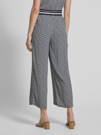 Zero Relaxed fit palazzobroek van pure viscose Bleu - 5