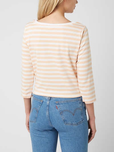 Vila Shirt mit Streifenmuster Modell 'Tinny' Apricot 5