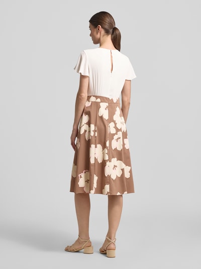 s.Oliver BLACK LABEL Ausgestelltes Kleid aus Baumwoll-Mix Mittelbraun 5