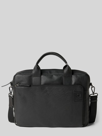 Strellson Laptoptas van echt runderleer, model 'HYDE PARK BRIEFBAG' Zwart - 2
