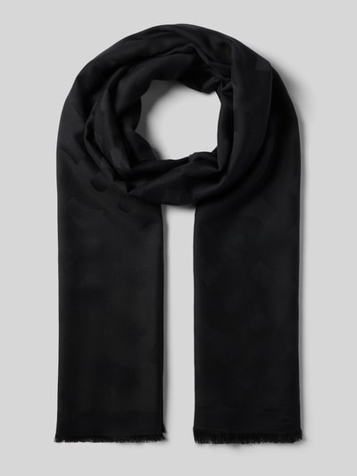 BOSS Schal aus Modal-Woll-Mix Modell 'MONYQUE' Black 1