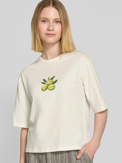 JAKE*S STUDIO WOMAN Oversized T-shirt met motiefprint Offwhite - 3