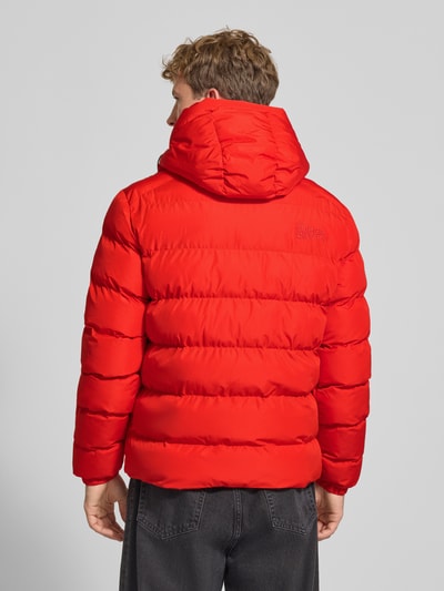 Superdry Kurtka pikowana z wyhaftowanym logo i kapturem Czerwony 5
