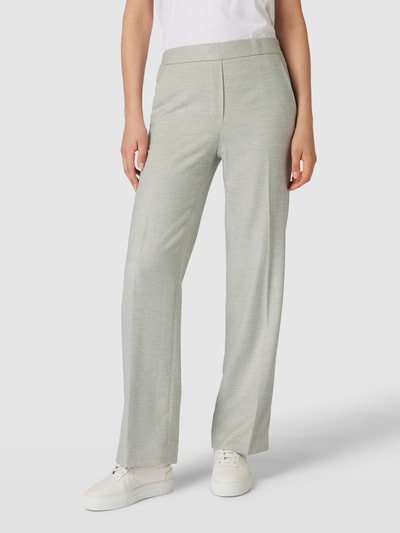 Marc Cain Stoffen broek met viscose en elastische band Zilver - 4