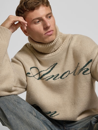 ANOTHER COTTON LAB Oversized Strickpullover mit Rollkragen Beige 3