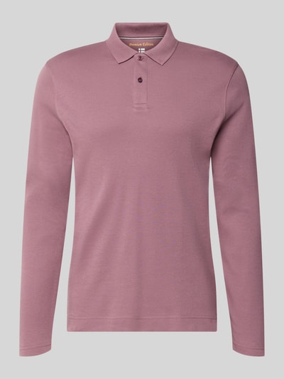 Christian Berg Men Regular Fit Poloshirt aus reiner Baumwolle Mauve 1