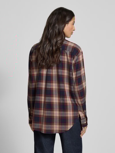 Gant Relaxed Fit Hemdbluse mit Viskose-Anteil Marine 5