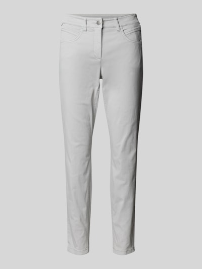 Luisa Cerano Jeansy o kroju slim fit z 5 kieszeniami Srebrny 2