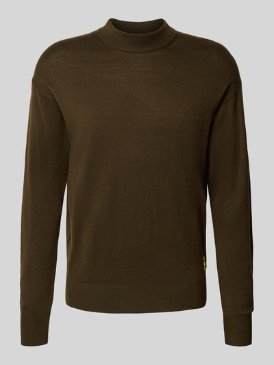 Scotch & Soda Gebreide pullover met ribboorden Donkerbruin - 2