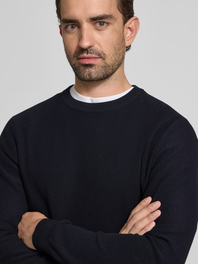 MCNEAL Strickpullover mit gerippten Abschlüssen Marine 3