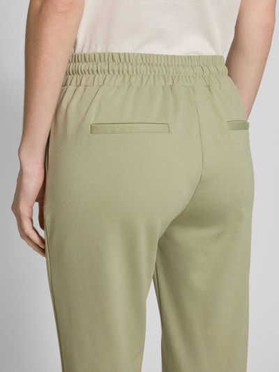 ICHI Slim Fit Bundfaltenhose mit verkürztem Schnitt Modell 'KATE' Schilf 3