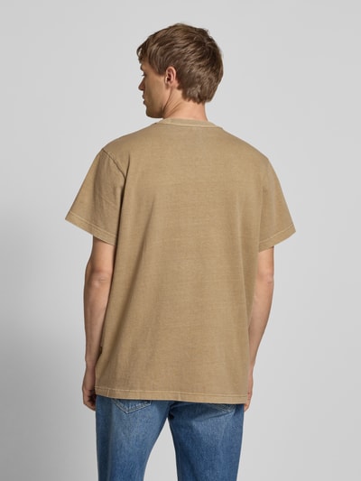 G-Star Raw T-Shirt mit Label-Patch Beige 5