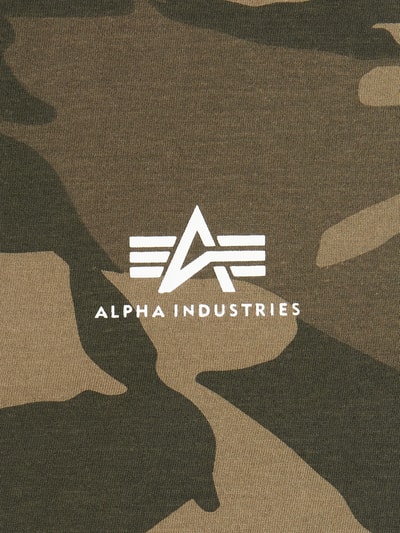 Alpha Industries T-Shirt mit Camouflage-Muster  Oliv 4