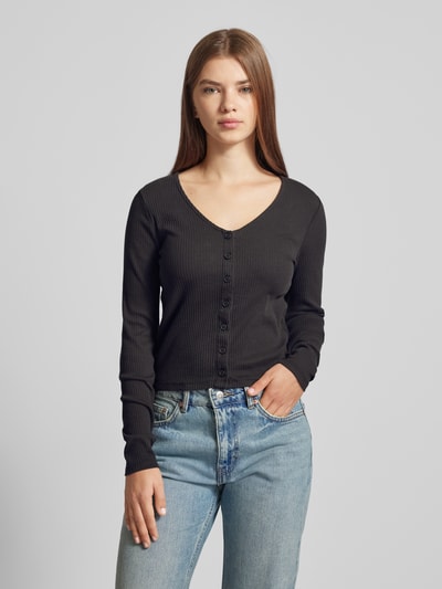 Levi's® Longsleeve mit durchgehender Knopfleiste Modell 'MUSE' Black 4