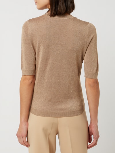 Jake*s Collection Pullover met halflange mouwen  Goud gemêleerd - 5