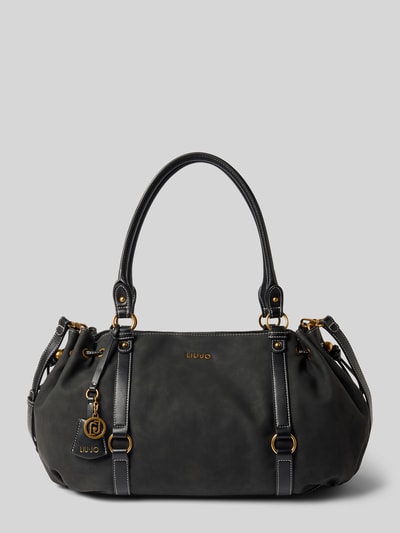 Liu Jo White Tote bag z detal z logo model 'GINESA' Czarny 2