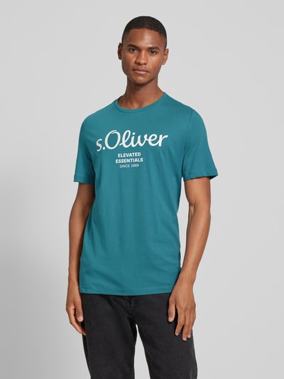 s.Oliver RED LABEL T-Shirt mit Rundhalsausschnitt Petrol 4