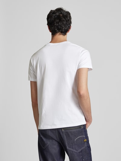 Alpha Industries T-shirt z nadrukiem z logo Biały 5