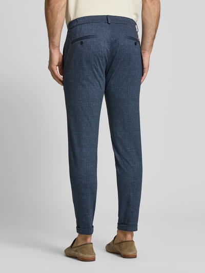 CG - Club of Gents Stoffhose mit Strukturmuster Modell 'Conn' Dunkelblau 5