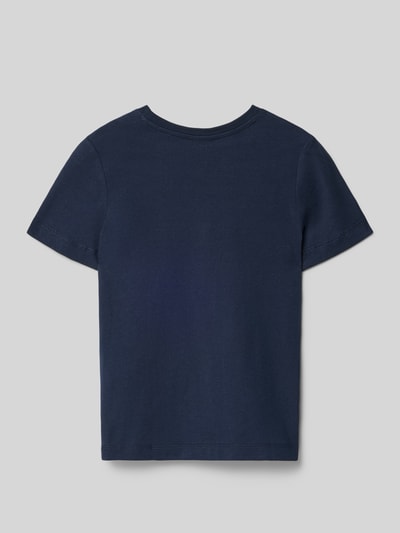 s.Oliver RED LABEL Regular Fit T-Shirt aus reiner Baumwolle Marine 3