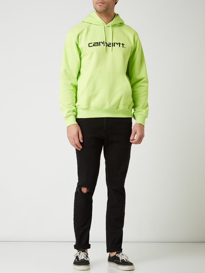 Carhartt Work In Progress Hoodie met geborduurd logo  Neon groen - 1