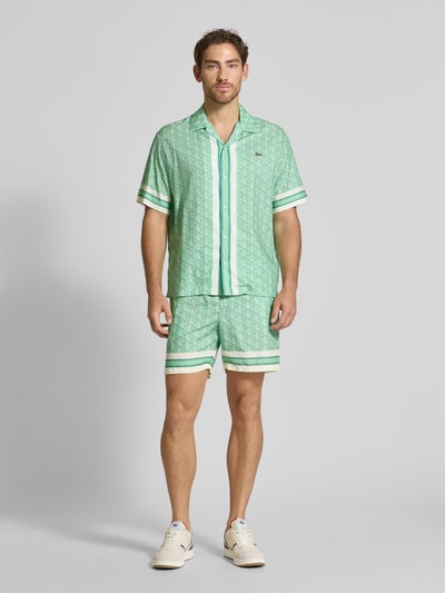 Lacoste Straight leg korte broek met elastische band Lichtgroen - 1
