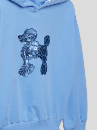 s.Oliver RED LABEL Hoodie mit Motiv-Print Bleu 2