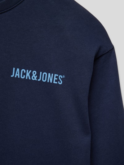 Jack & Jones Bluza z nadrukiem z logo Granatowy 2