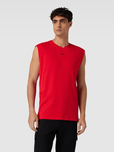 HUGO Tanktop met labelpatch, model 'Dankto' Rood - 4