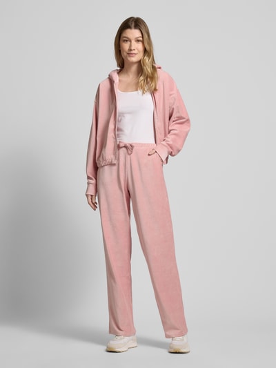 Jake*s Casual Stoffhose mit elastischem Bund Rosa 1