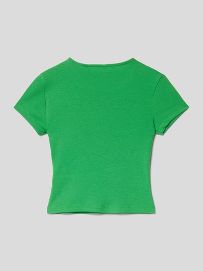 Only T-shirt in riblook Groen - 3