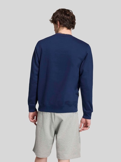 adidas Originals Regular fit sweatshirt van katoenmix Marineblauw - 5
