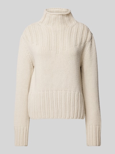 Marc O'Polo Grof gebreide pullover met scheerwol Beige - 2