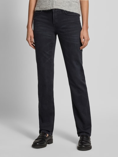 CAMBIO Jeans in used-look, model 'PIPER' Antraciet - 4