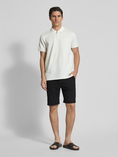 MCNEAL Regular Fit Leinenshorts mit Tunnelzug Black 1