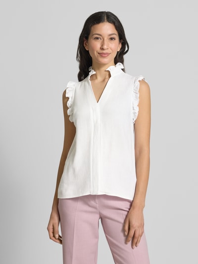 Selected Blusentop aus Viskose-Leinen-Mix Modell 'VIVA' Offwhite 4