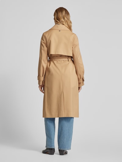 comma Trenchcoat met tailleriem Camel - 5