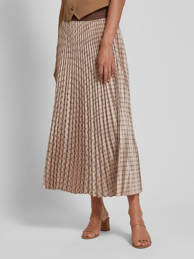 JOOP! Midirok met plissévouwen Beige - 4