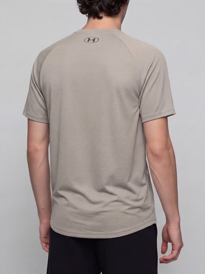 Under Armour Regular Fit Sport-T-Shirt mit Logo-Print Beige 5