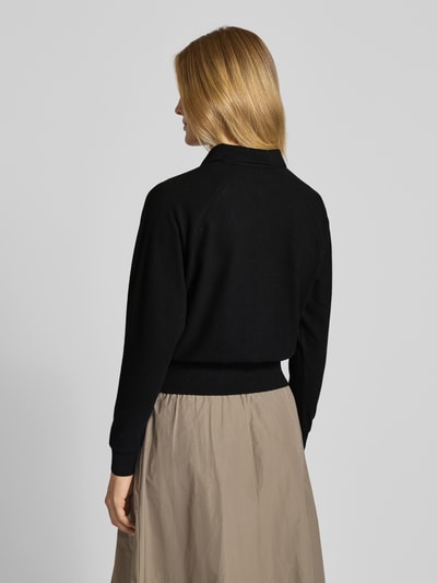 OPUS Gebreide pullover met polokraag, model 'Geigi' Zwart - 5